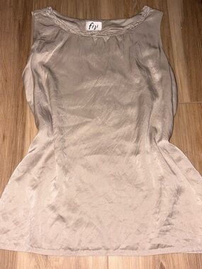 vintage fiji 100% silk tank